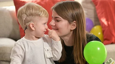 Image showcasing Hearing Impairment Support services at a child development school in Greater Noida, focusing on specialized education and therapy for children with hearing challenges.